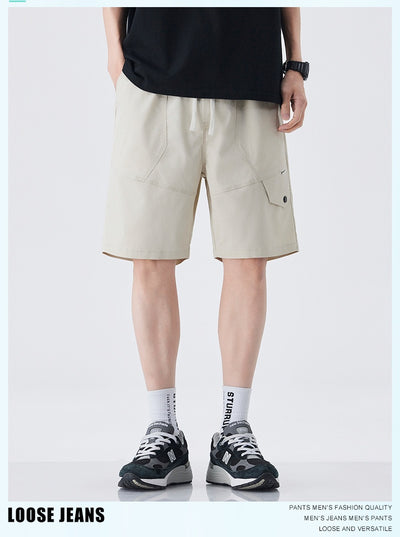 Pantalones Cortos de Trabajo Estilo Retro American para Hombre - Algodón Ice Silk Fresco - Image 10