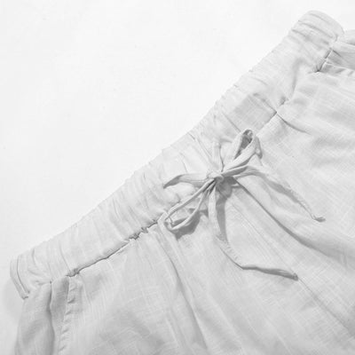 Camisa de Lino con Solapa Manga Corta para Hombre - Image 16
