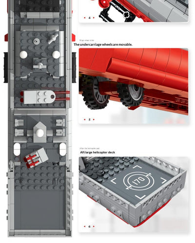 Juego de Construcción Destructor Serie Militar para Niños - Image 9