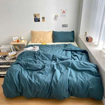 Juego de Cama 4 Piezas Algodón 100% Puro Diseño Minimalista Japonés - Image 24