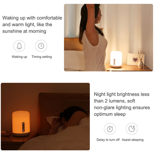 Lámpara Inteligente Xiaomi Bedside 2 - Control por Voz y App - Image 19