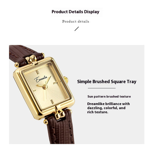 Reloj Cuadrado Minimalista Luxury para Mujer - Diseño Retro Sofisticado - Image 12