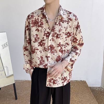 Camisa Floral Festiva Ice Silk para Hombre - Comodidad y Estilo - Image 10