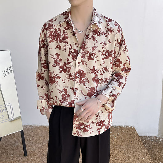 Camisa Floral Festiva Ice Silk para Hombre - Comodidad y Estilo - Image 10