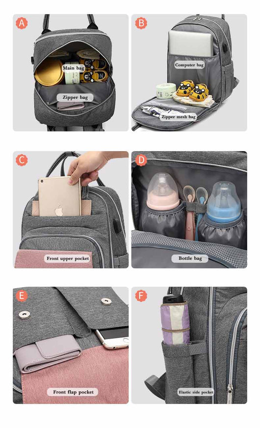 Mochila de Gran Capacidad para Mamás - Bolso Organizador de Viajes - Image 12