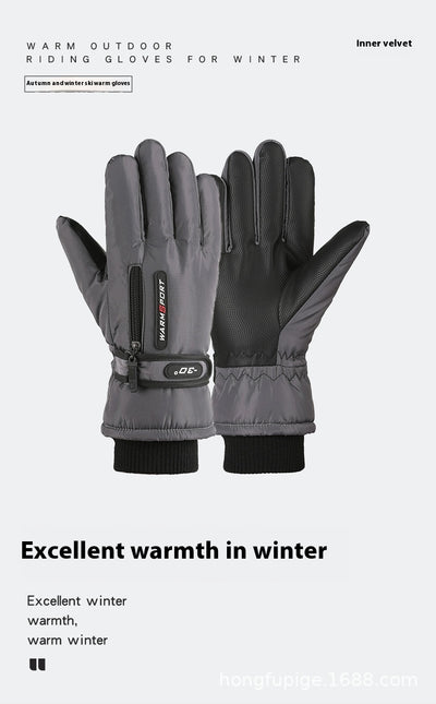 Guantes de Ciclismo Acolchados Térmicos con Forro Polar Impermeables - Image 10