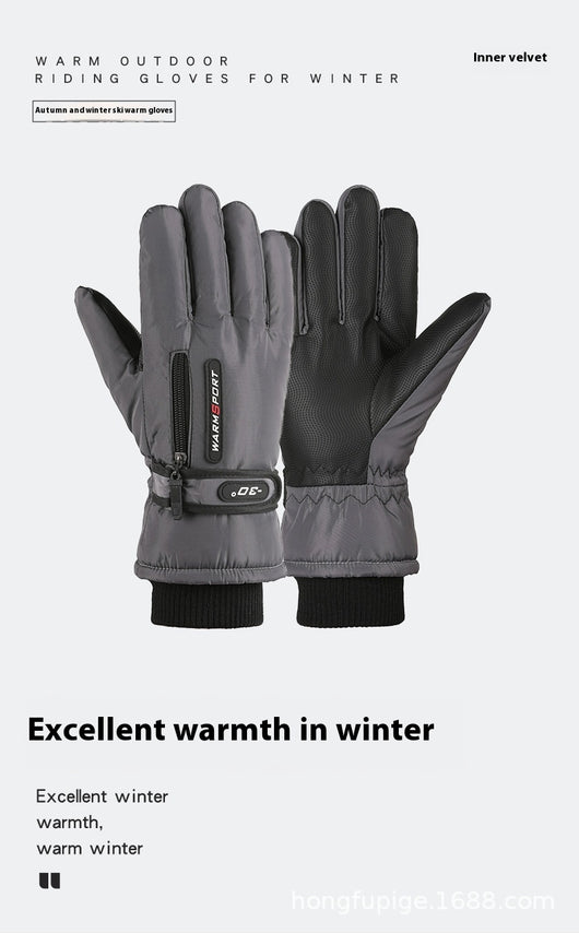 Guantes de Ciclismo Acolchados Térmicos con Forro Polar Impermeables - Image 10