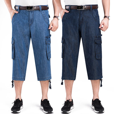 Pantalones Vaqueros Cropped Sueltos con Bolsillos Grandes - Image 12