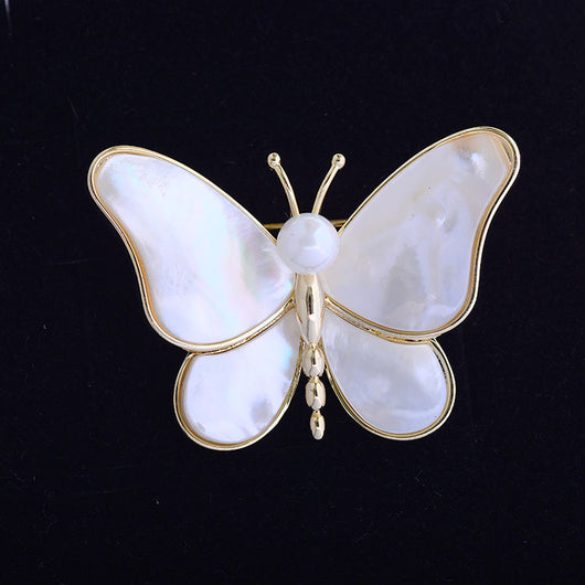 Broche Perla Mariposa Fritilaria de Aguas Profundas - Elegancia Sofisticada - Image 8