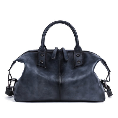 Bolso de Cuero Retro para Mujer - Bandolera Vintage de Cuero Genuino con Efecto Envejecido - Image 5