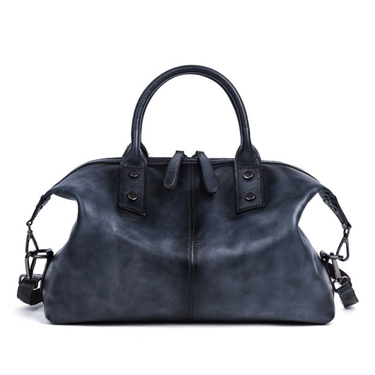 Bolso de Cuero Retro para Mujer - Bandolera Vintage de Cuero Genuino con Efecto Envejecido - Image 5