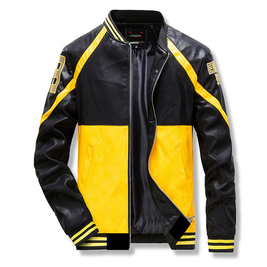 Chaqueta de Cuero PU Casual para Hombre - Estilo Juvenil Moderno - Image 3