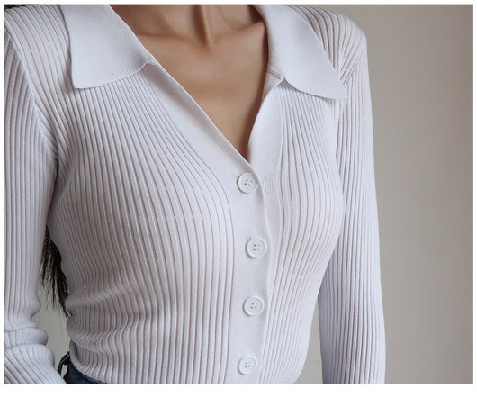 Suéter Ajustado con Botones - Diseño Sexy y Reductor - Image 14