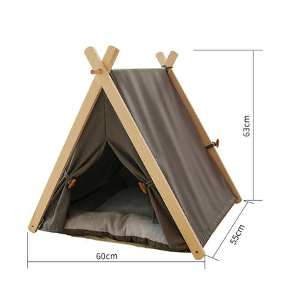 Casa Carpa para Gatos con Arenero Removible y Lona Lavable - Image 3