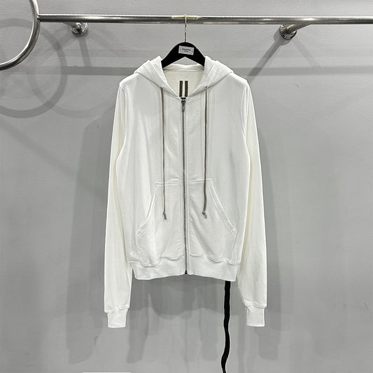 Sudadera Negra con Capucha y Cierre para Hombre - Image 2