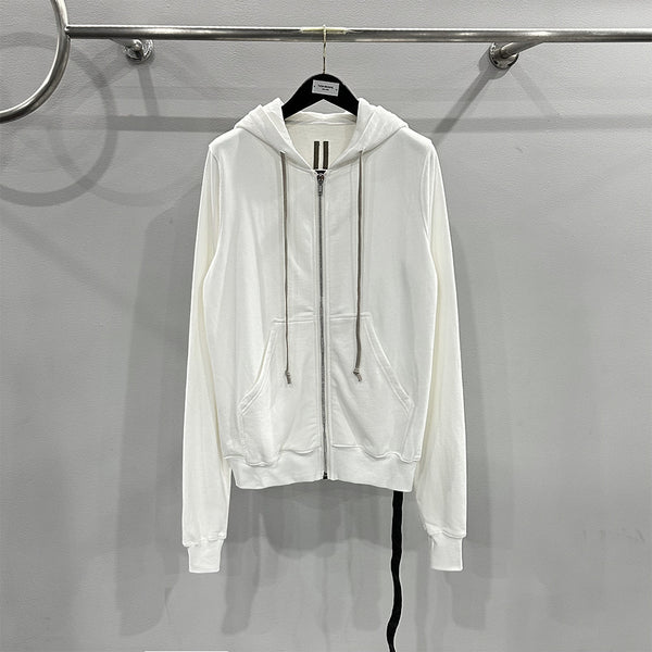 Sudadera Negra con Capucha y Cierre para Hombre
