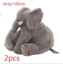 Pink 60cm and yellow 40cm elephant plush dolls, soft comfort pillows for babies and kids. - Image 50