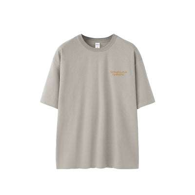 Camiseta Retro Pesada Cuello Bordado Manga Corta - Image 6