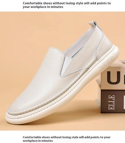 Zapatos Casuales de Cuero Genuino para Hombre - Primera Capa - Image 21