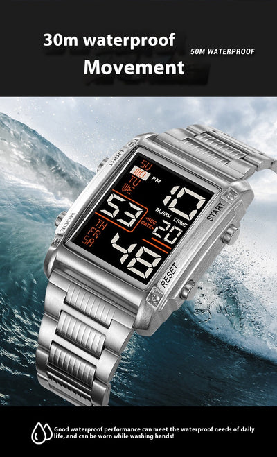 Reloj Deportivo Digital Cuadrado para Hombre con Pantalla de Fecha y Resistencia al Agua - Image 12