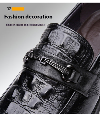 Zapatos de Cuero Cowhide Estilo Coreano Talla 36 - Punta Aguda Transpirables para Hombre - Image 28