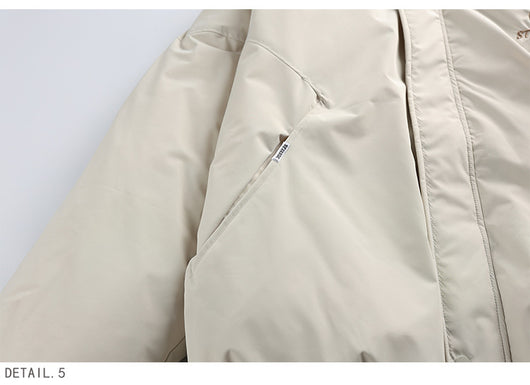 Chaqueta de Plumón de Pato Blanco para Hombre - Corte Holgado - Image 11