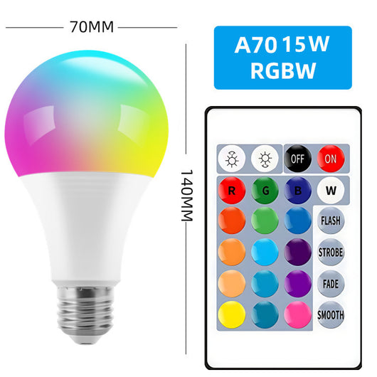 Foco LED Inteligente RGB 16 Colores con Control Remoto y Atenuación - Image 6
