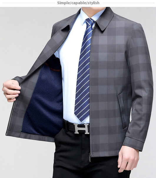 Blazer Cuadros Solapa Americana Ejecutivo Casual - Image 13