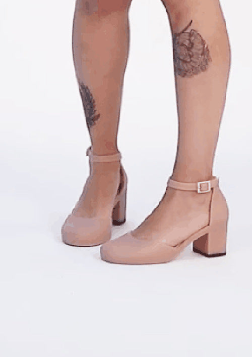 Sandalias de Tacón Medio con Suela Suave y Material PVC Flexible para Mujer - Image 2