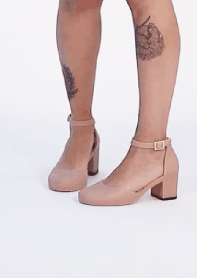 Sandalias de Tacón Medio con Suela Suave y Material PVC Flexible para Mujer - Image 2