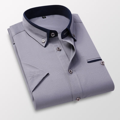 Camisa Casual Slim Fit Sin Planchado para Hombre - Image 6