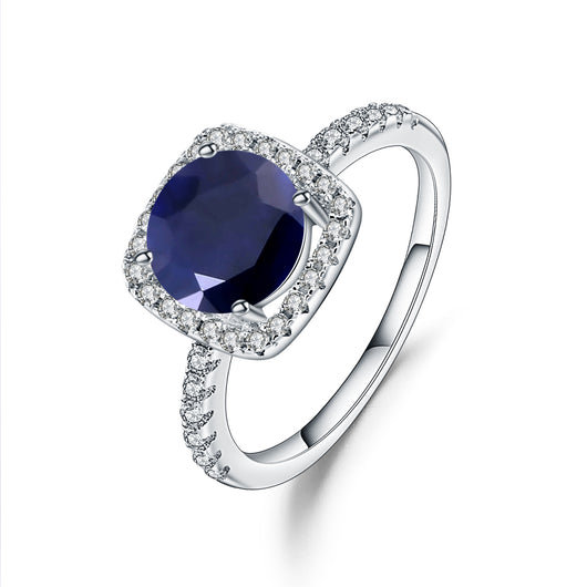 Anillo de Plata Esterlina S925 con Topacio Multicolor Incrustado - Image 3
