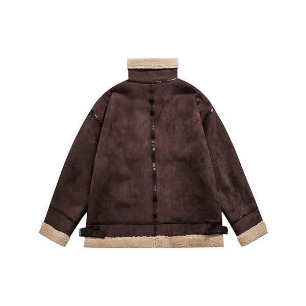 Chaqueta de Solapa en Cashmere, Lana de Cordero y Algodón Premium