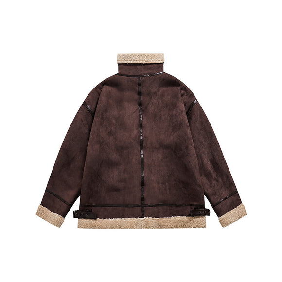 Chaqueta de Solapa en Cashmere, Lana de Cordero y Algodón Premium