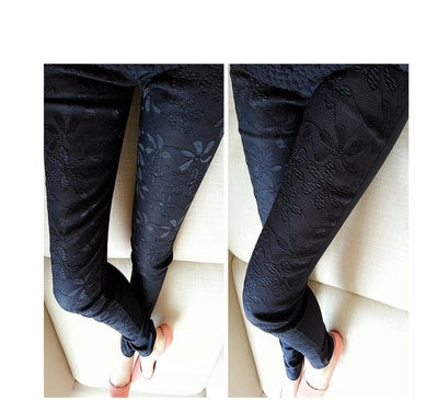 Pantalones Lápiz para Mujer con Detalles de Encaje - Image 3