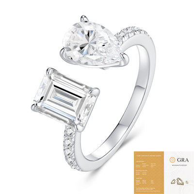 Anillo de Moissanita Cuadrada en Plata 925 - Lujo Accesible sin Desvanecimiento - Image 11