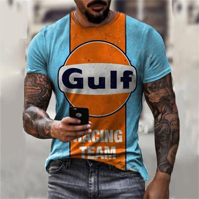 Playera Casual de Cuello Redondo con Estampado Digital Ajuste Slim - Image 2