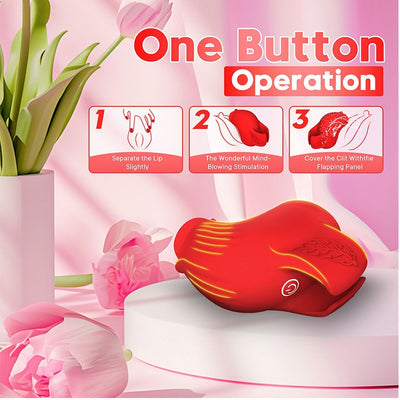 Estimulador de Dedo con Diseño de Rosa - Image 2