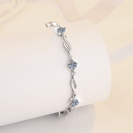 Pulsera de Plata Esterlina con Moissanita Multicolor S925 - Image 20