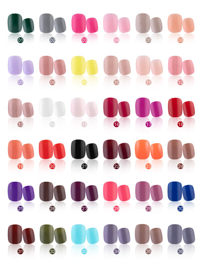 Uñas Postizas Ballet con Adhesivos - Protección y Elegancia - Image 30