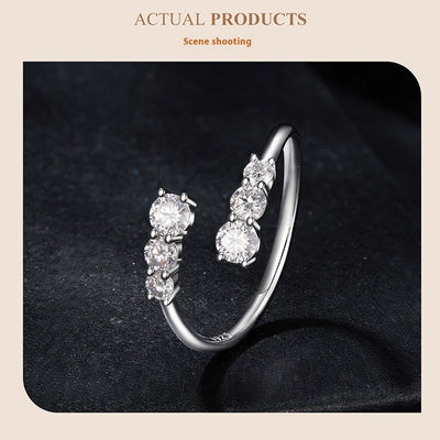 Anillo de Diamante Mozambique Brillante con Charm - Image 17