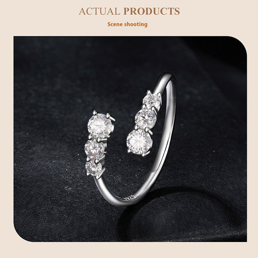 Anillo de Diamante Mozambique Brillante con Charm - Image 17