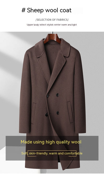 Abrigo de Lana Reversible Hombre - Corte Medio Cálido y Elegante - Image 9