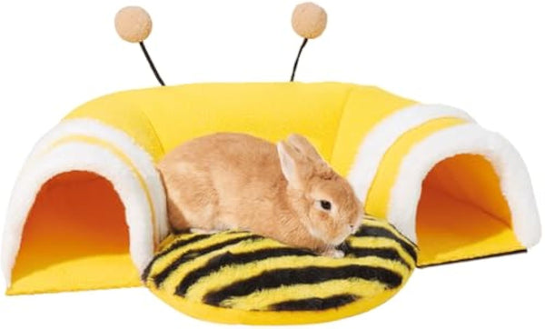 Túnel Cama Escondite Forma de Abeja para Conejos y Roedores