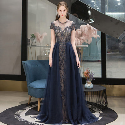 Vestido de Noche Elegante Línea A para Mujer - Image 8