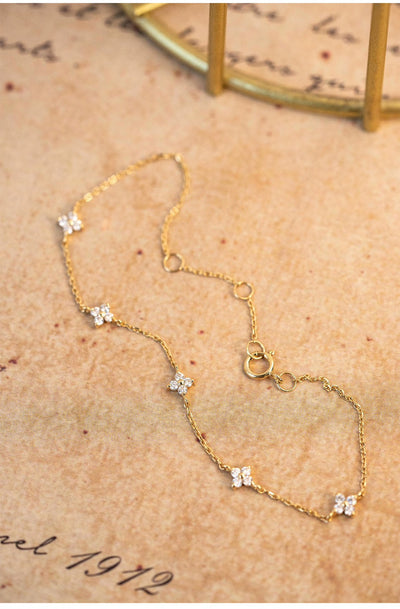 Pulsera de Plata 925 Chapada en Oro 18K con Circonitas para Mujer - Image 6