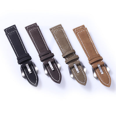 Correa de Reloj en Cuero Gamuza Premium Costura Artesanal Gruesa - Image 17