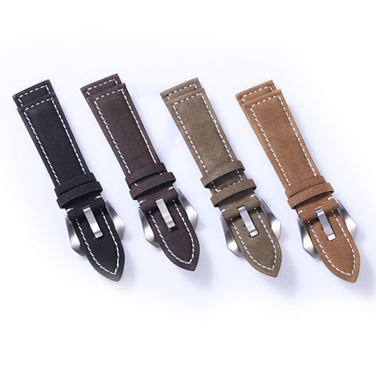 Correa de Reloj en Cuero Gamuza Premium Costura Artesanal Gruesa - Image 17
