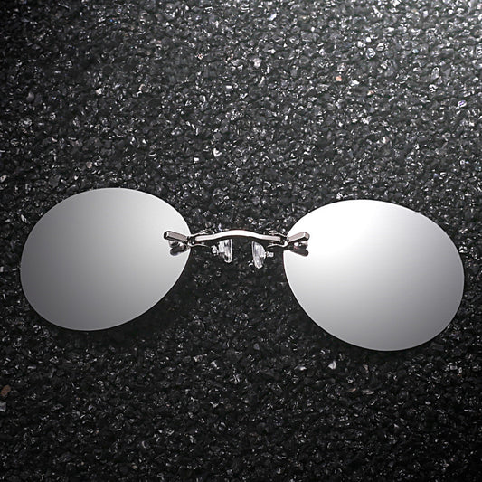 Gafas de Sol Retro Clip Sin Marco - Estilo Vintage Minimalista