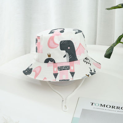 Gorro de Sol para Niño y Niña con Ala Ancha y Estampado de Dinosaurios - Image 23